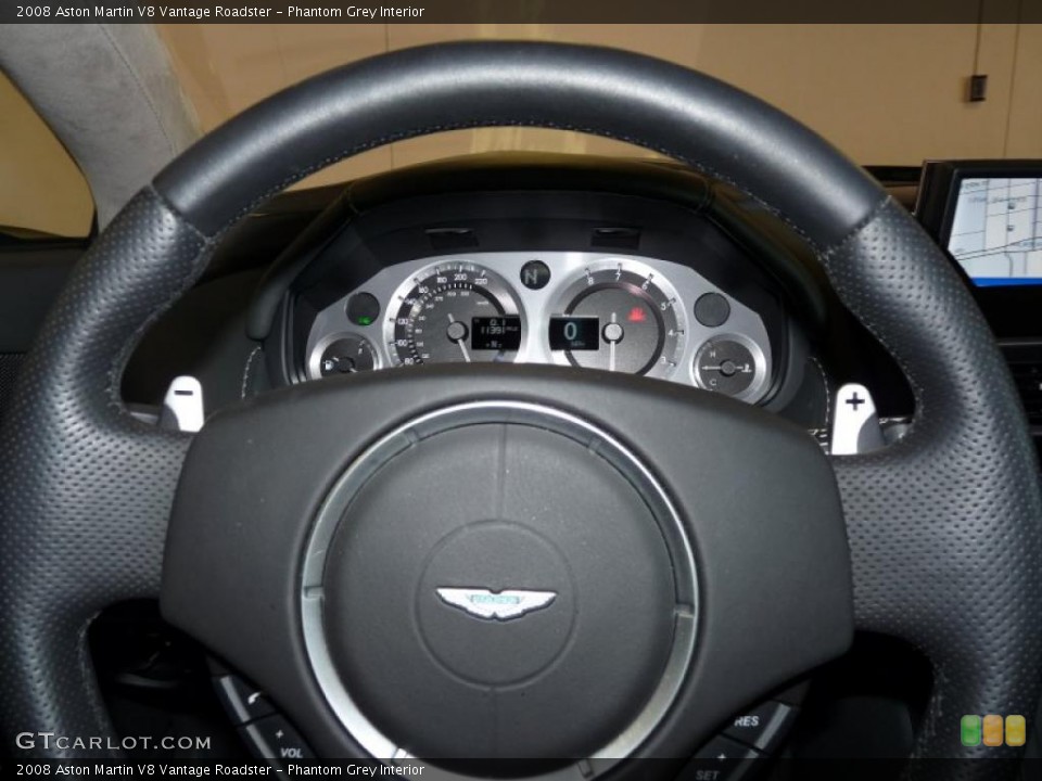 Phantom Grey Interior Steering Wheel for the 2008 Aston Martin V8 Vantage Roadster #39737821