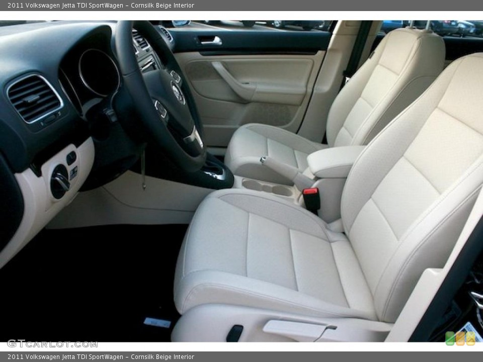 Cornsilk Beige Interior Photo for the 2011 Volkswagen Jetta TDI SportWagen #39738309