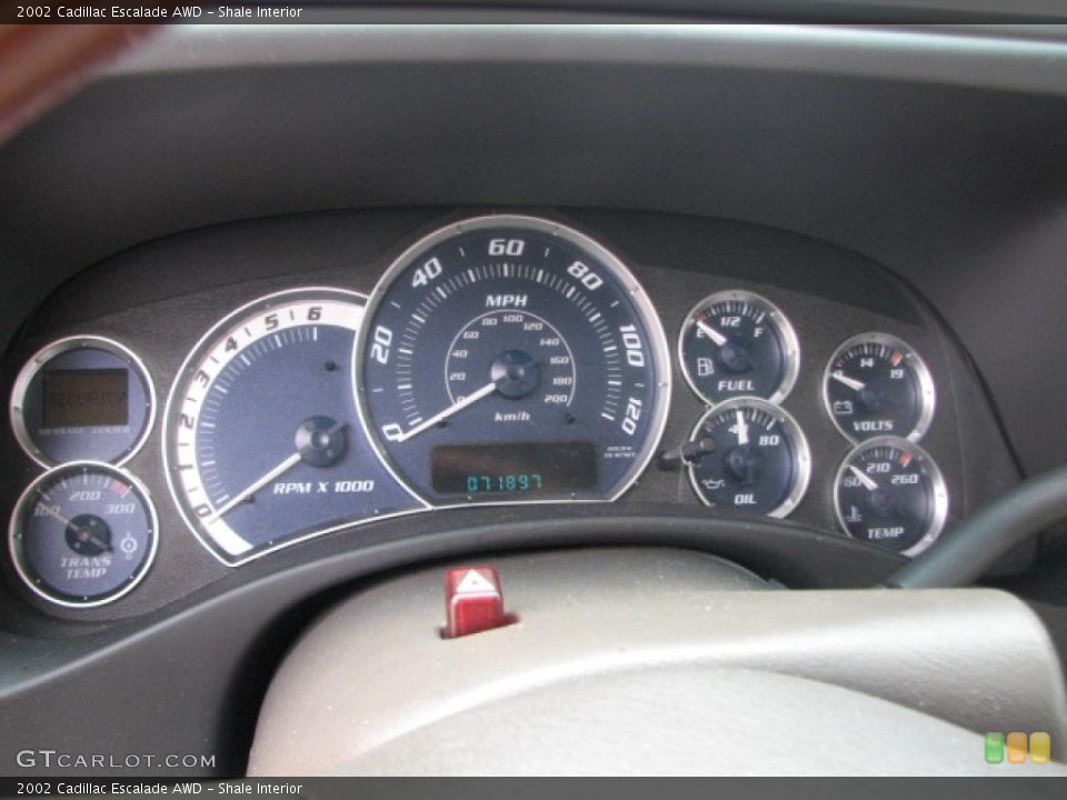 Shale Interior Gauges for the 2002 Cadillac Escalade AWD #39741838