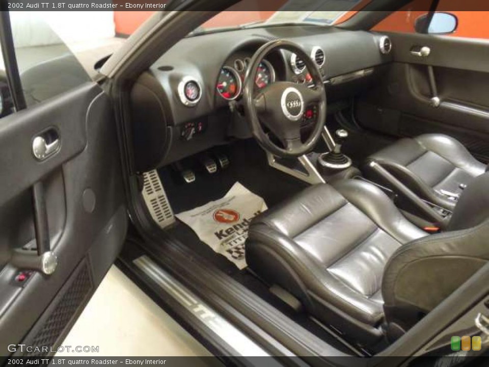 Ebony Interior Prime Interior for the 2002 Audi TT 1.8T quattro Roadster #39743130