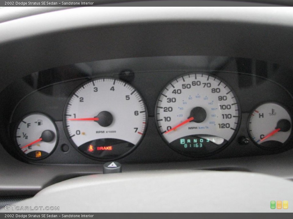 Sandstone Interior Gauges for the 2002 Dodge Stratus SE Sedan #39743582