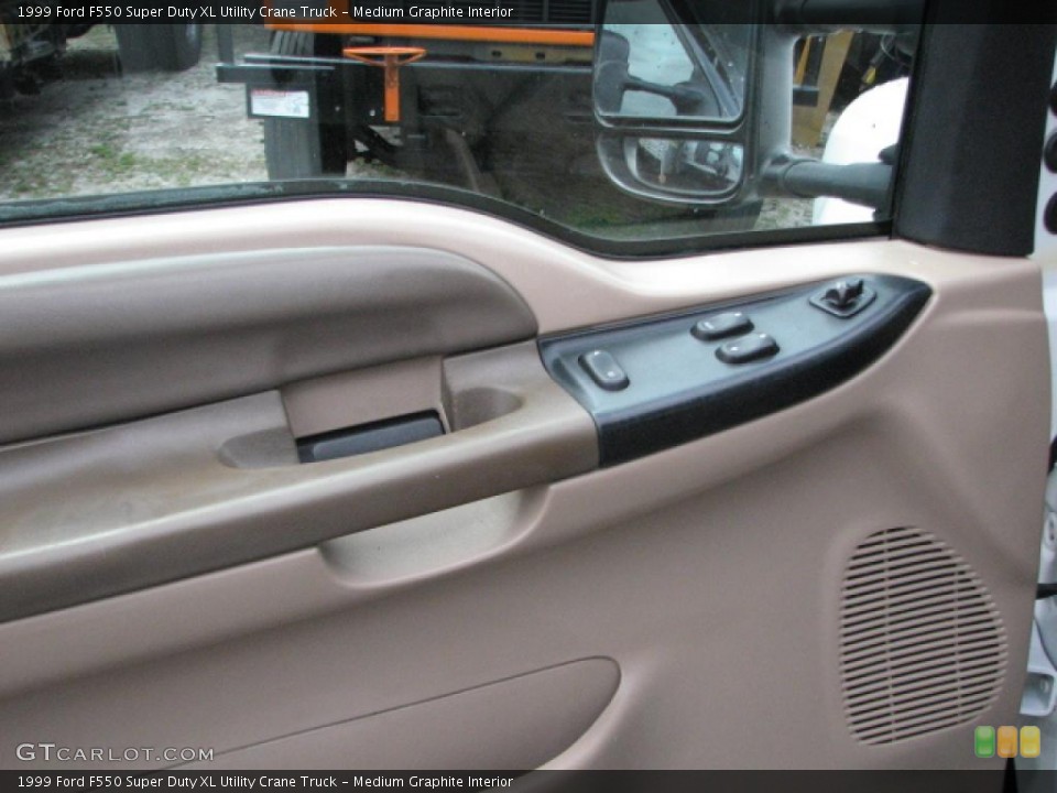 Medium Graphite Interior Door Panel for the 1999 Ford F550 Super Duty XL Utility Crane Truck #39746422