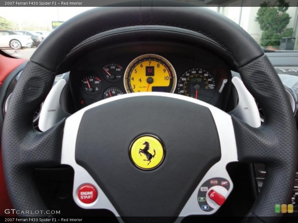 Red Interior Steering Wheel for the 2007 Ferrari F430 Spider F1 #39746870