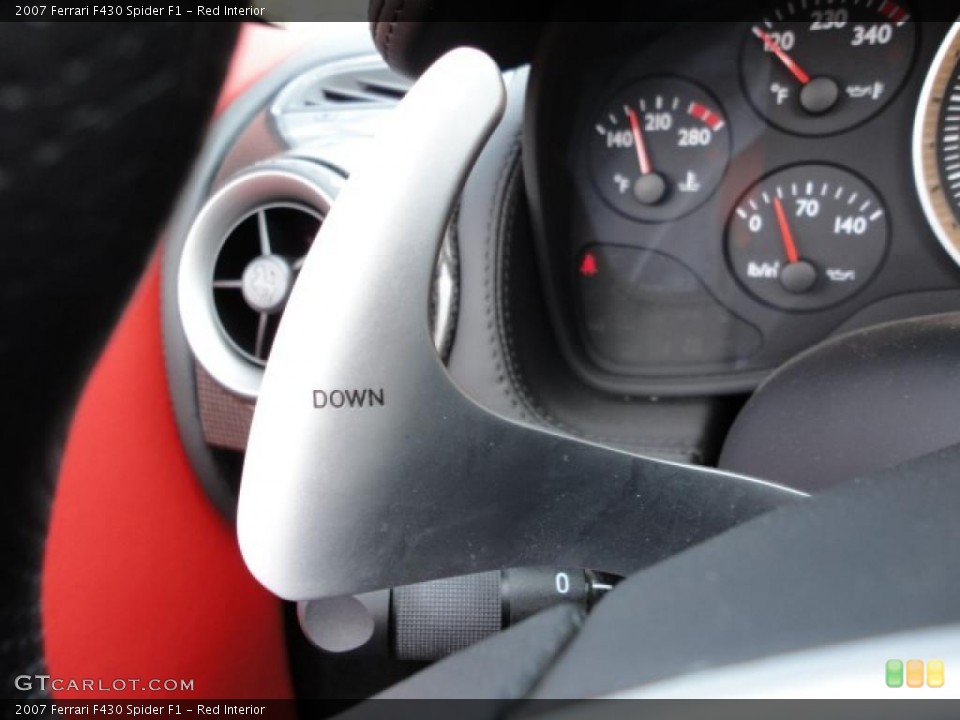 Red Interior Controls for the 2007 Ferrari F430 Spider F1 #39746882