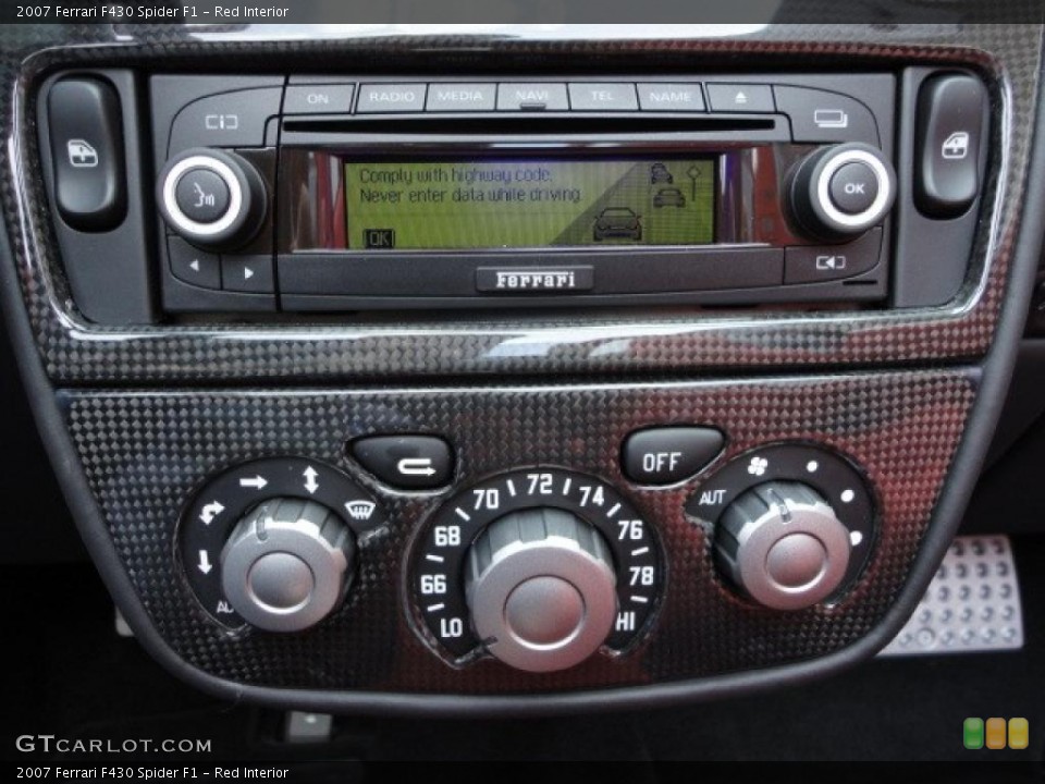 Red Interior Controls for the 2007 Ferrari F430 Spider F1 #39746930