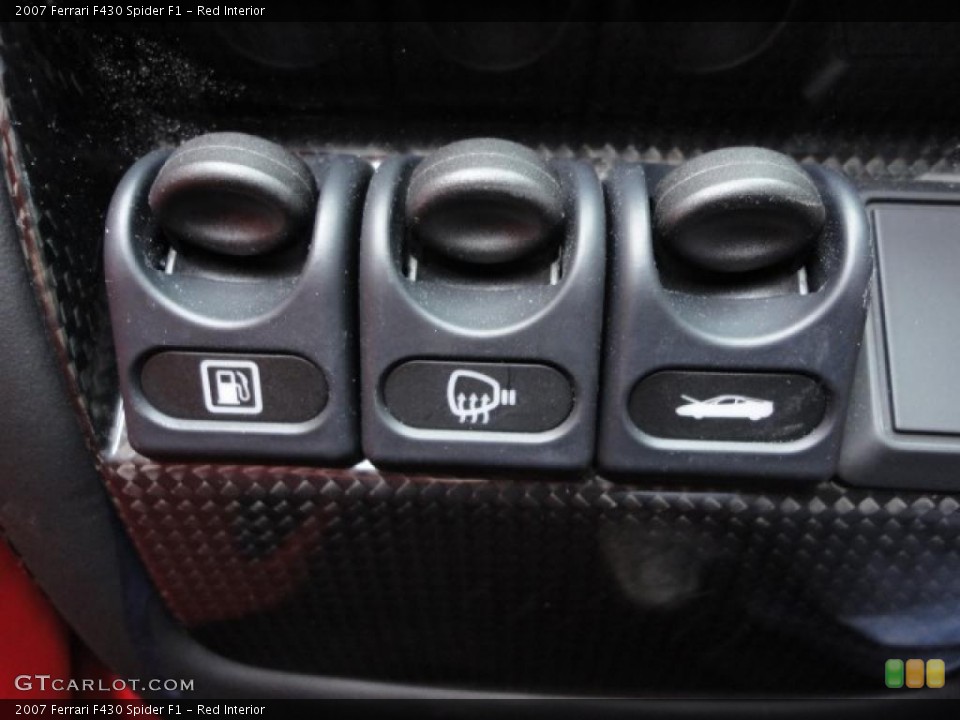 Red Interior Controls for the 2007 Ferrari F430 Spider F1 #39746954