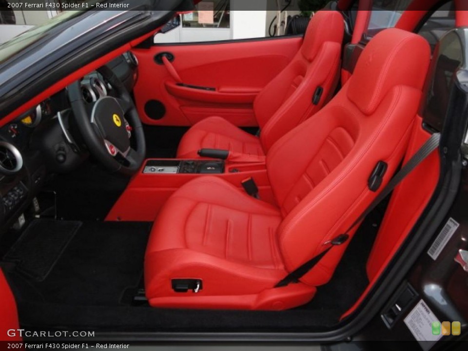 Red Interior Photo for the 2007 Ferrari F430 Spider F1 #39747034
