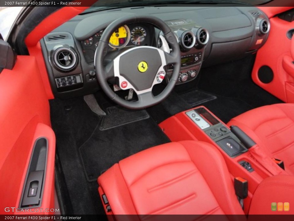 Red Interior Prime Interior for the 2007 Ferrari F430 Spider F1 #39747062