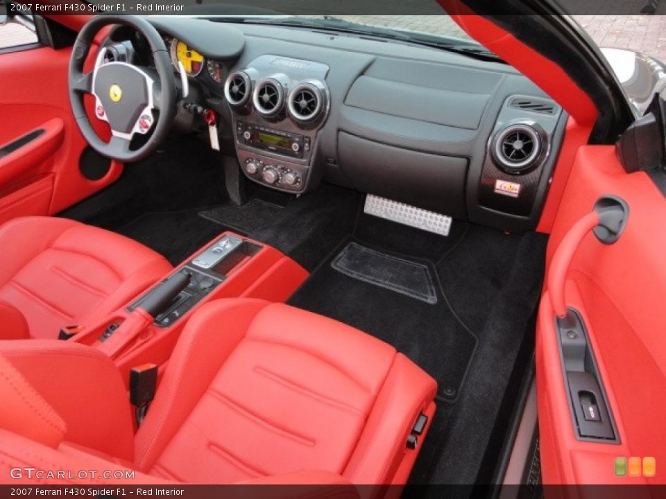 Red Interior Dashboard for the 2007 Ferrari F430 Spider F1 #39747078