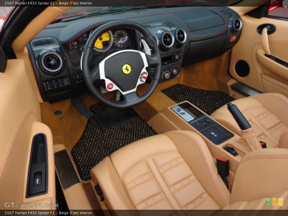 Beige (Tan) Interior Prime Interior for the 2007 Ferrari F430 Spider F1 #39747366