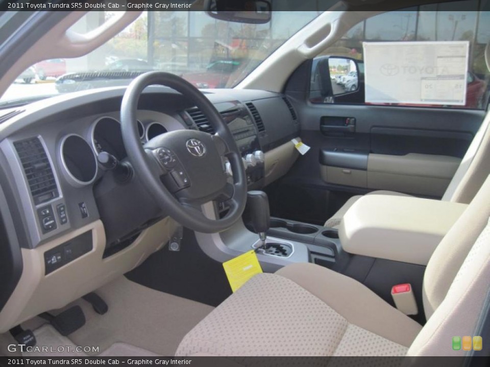 Graphite Gray Interior Photo for the 2011 Toyota Tundra SR5 Double Cab #39750914