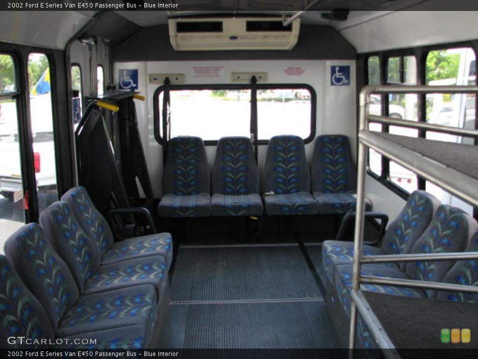Blue Interior Photo for the 2002 Ford E Series Van E450 Passenger Bus #39751910