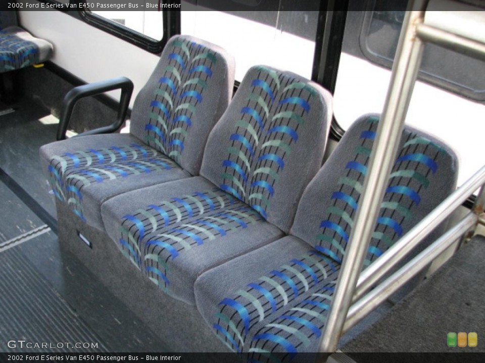 Blue Interior Photo for the 2002 Ford E Series Van E450 Passenger Bus #39751926