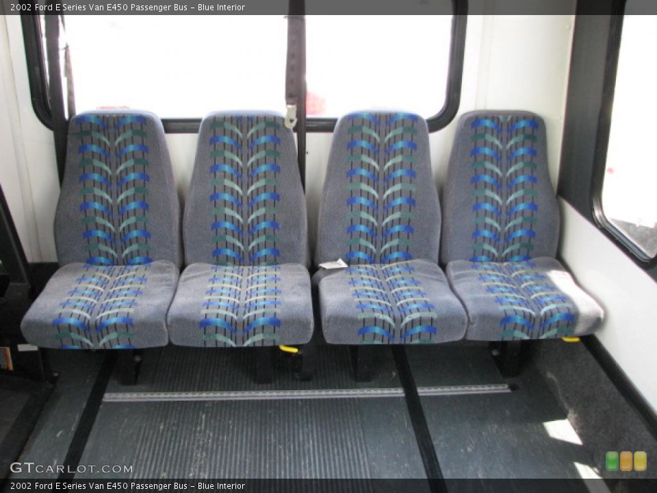 Blue Interior Photo for the 2002 Ford E Series Van E450 Passenger Bus #39751942