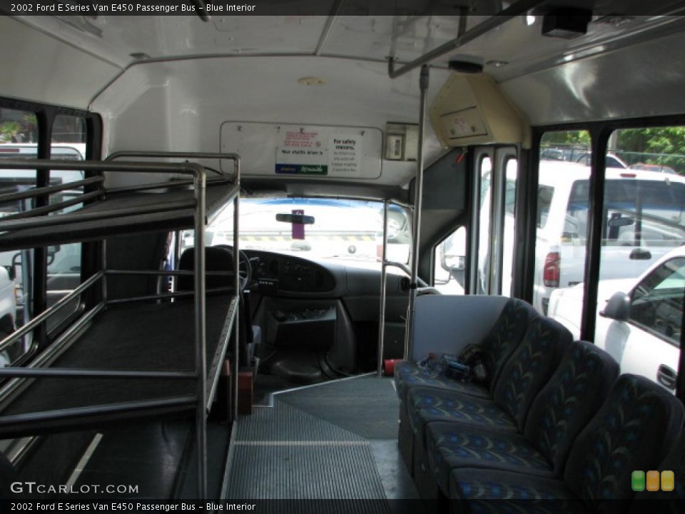 Blue Interior Photo for the 2002 Ford E Series Van E450 Passenger Bus #39751986