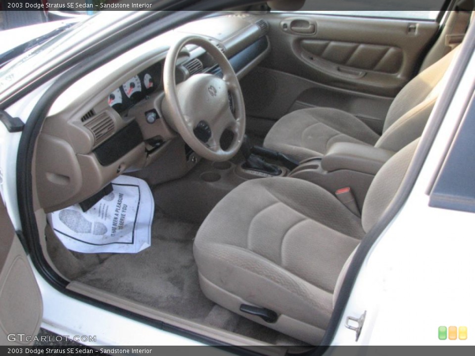 Sandstone Interior Prime Interior for the 2003 Dodge Stratus SE Sedan #39752842