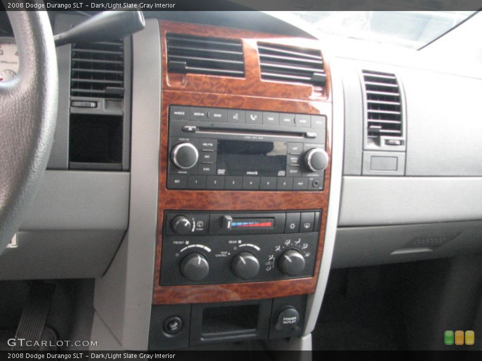 Dark/Light Slate Gray Interior Controls for the 2008 Dodge Durango SLT #39753606