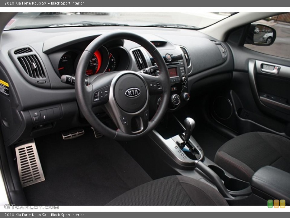 Black Sport Interior Photo for the 2010 Kia Forte Koup SX #39753970