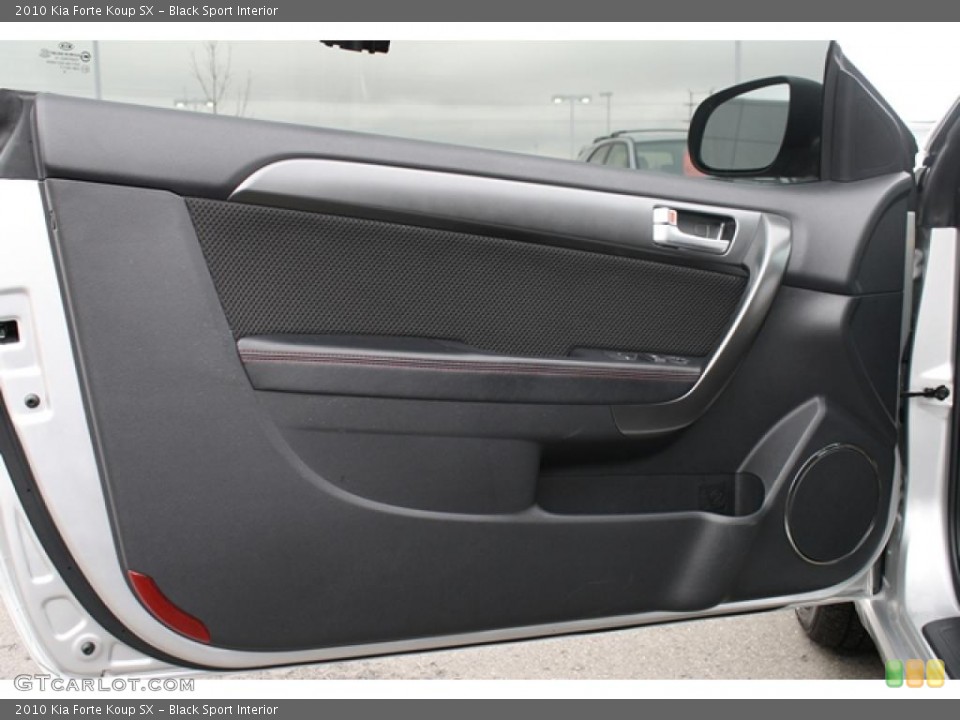 Black Sport Interior Door Panel for the 2010 Kia Forte Koup SX #39754078