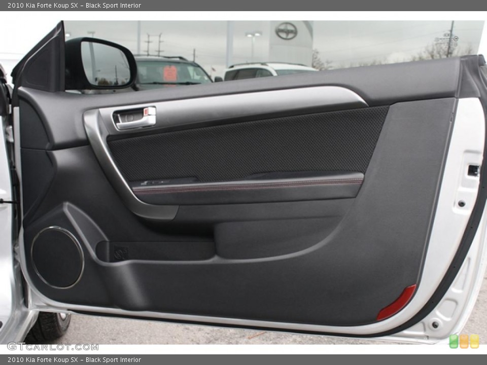 Black Sport Interior Door Panel for the 2010 Kia Forte Koup SX #39754098