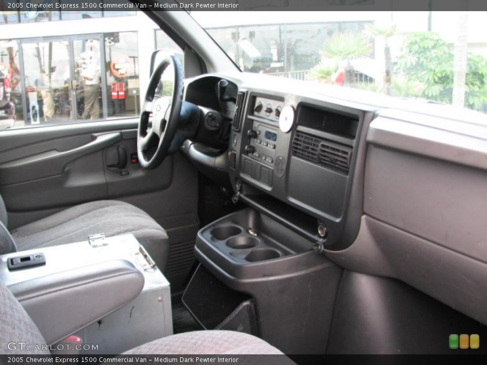 Medium Dark Pewter Interior Dashboard for the 2005 Chevrolet Express 1500 Commercial Van #39754622