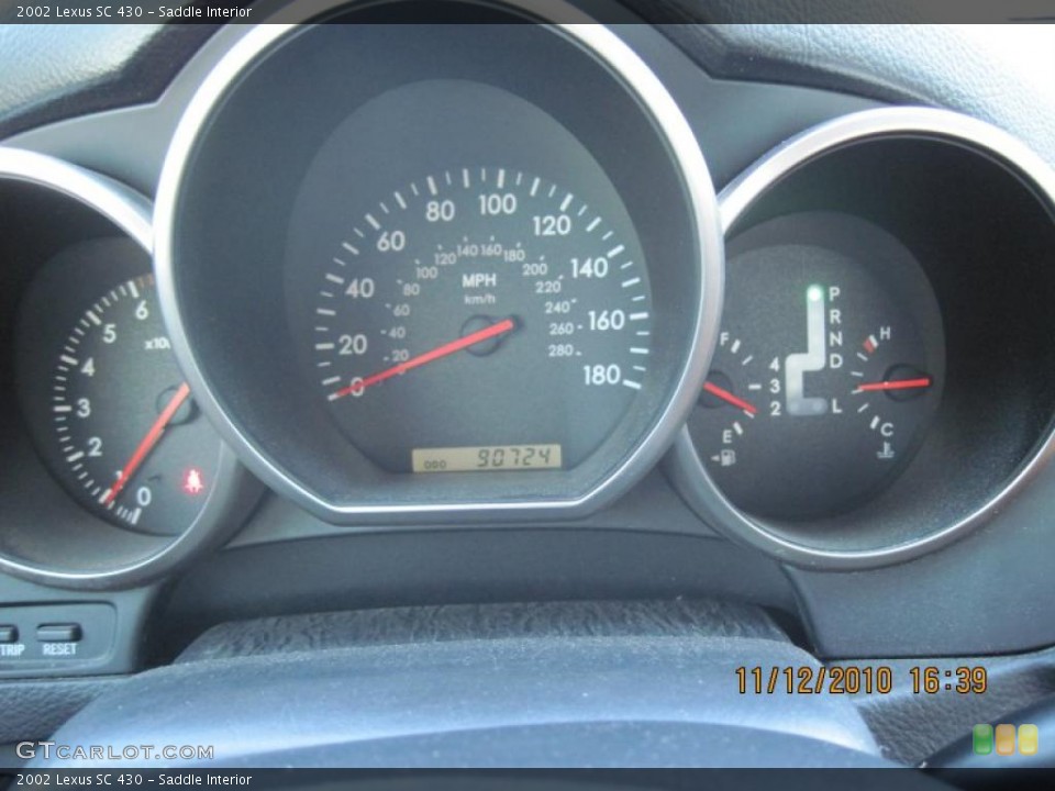 Saddle Interior Gauges for the 2002 Lexus SC 430 #39755106