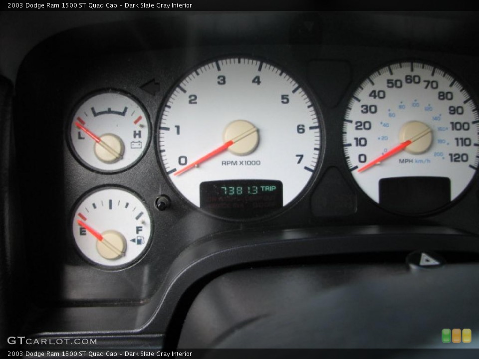 Dark Slate Gray Interior Gauges for the 2003 Dodge Ram 1500 ST Quad Cab #39755438