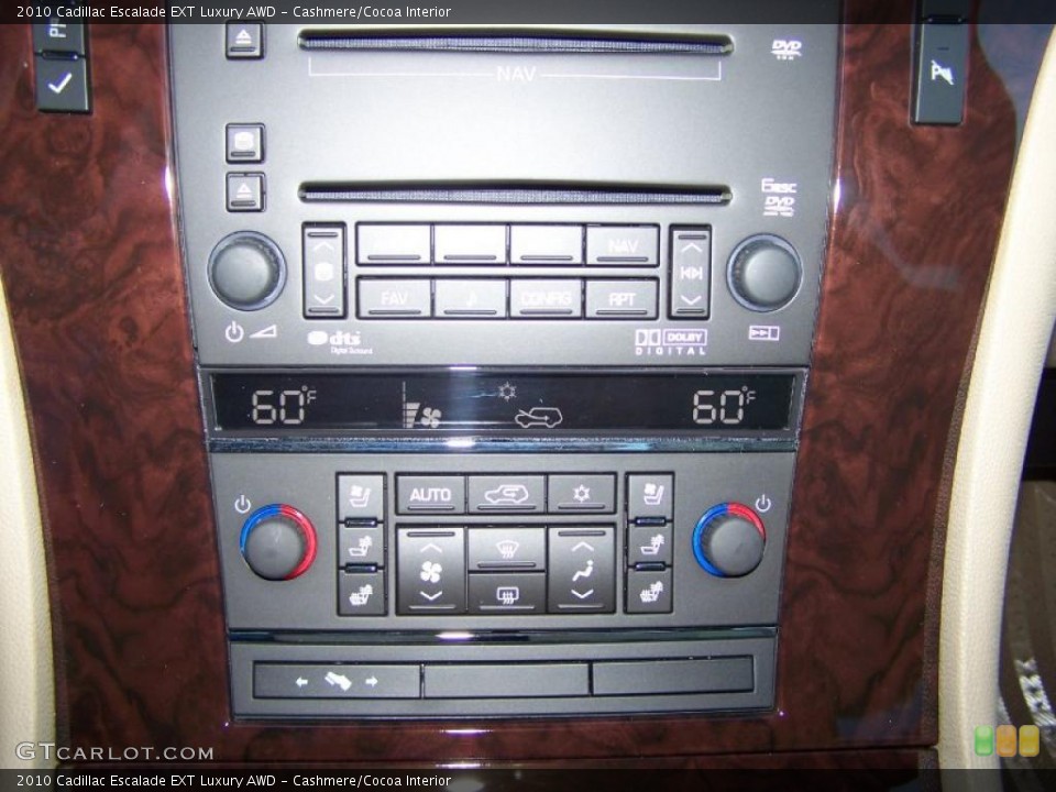 Cashmere/Cocoa Interior Controls for the 2010 Cadillac Escalade EXT Luxury AWD #39757262