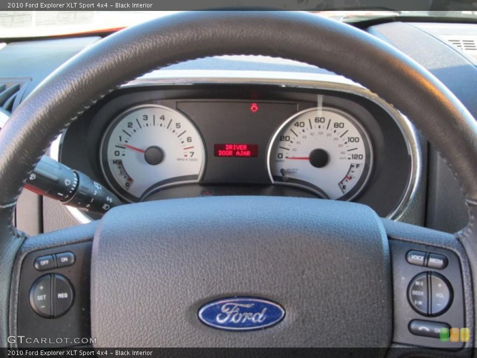 Black Interior Controls for the 2010 Ford Explorer XLT Sport 4x4 #39757434