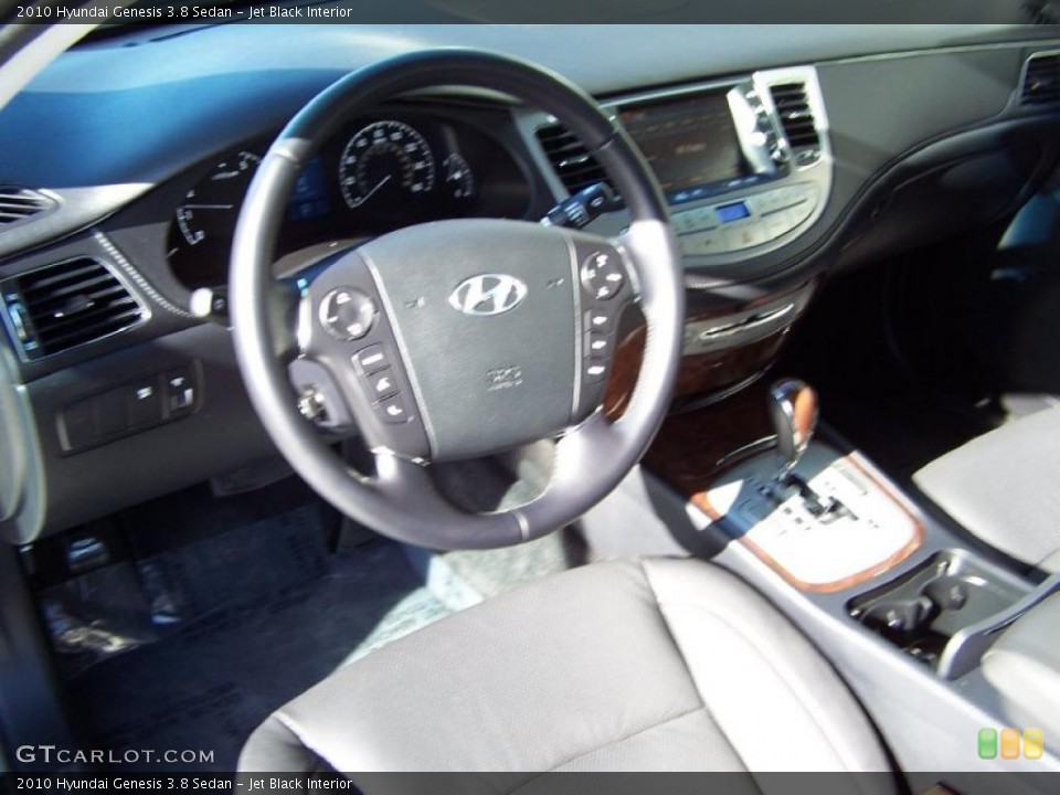 Jet Black Interior Prime Interior for the 2010 Hyundai Genesis 3.8 Sedan #39760210