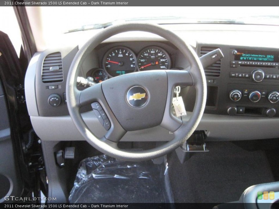 Dark Titanium Interior Steering Wheel for the 2011 Chevrolet Silverado 1500 LS Extended Cab #39763762