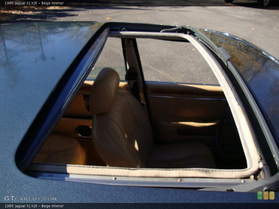 Beige Interior Sunroof for the 1986 Jaguar XJ XJ6 #39766650