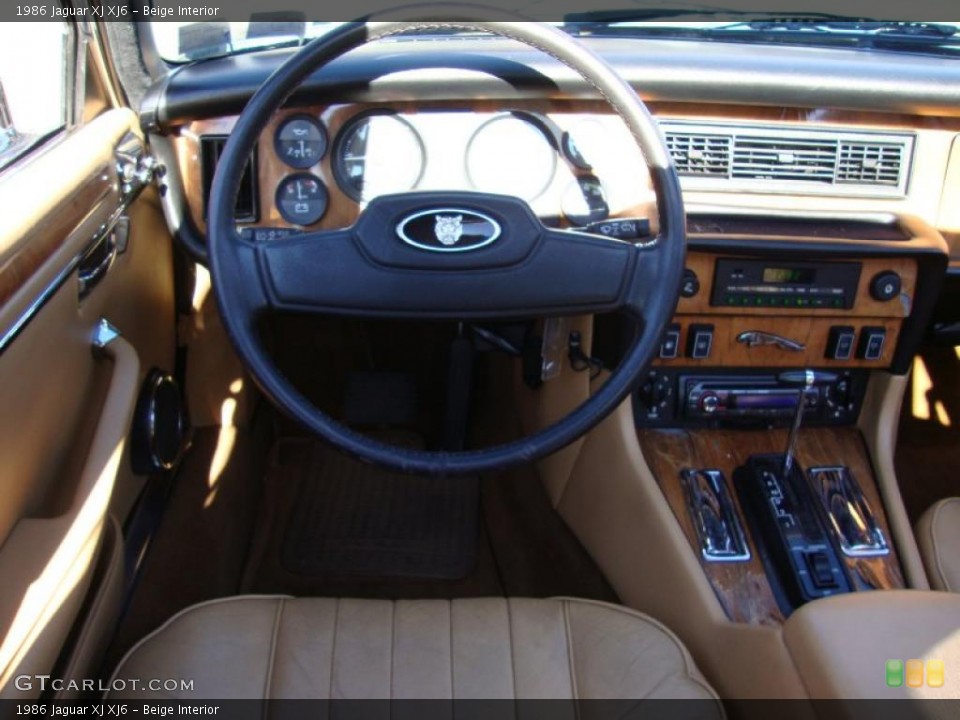 Beige Interior Dashboard for the 1986 Jaguar XJ XJ6 #39766766