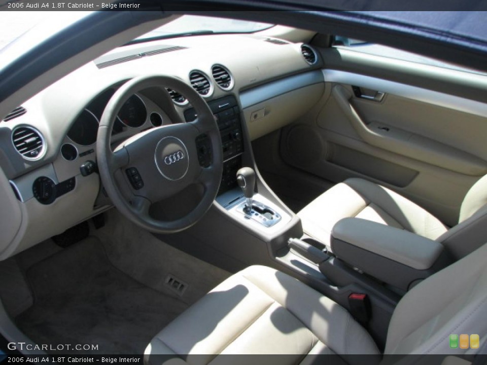 Beige Interior Prime Interior for the 2006 Audi A4 1.8T Cabriolet #39768318
