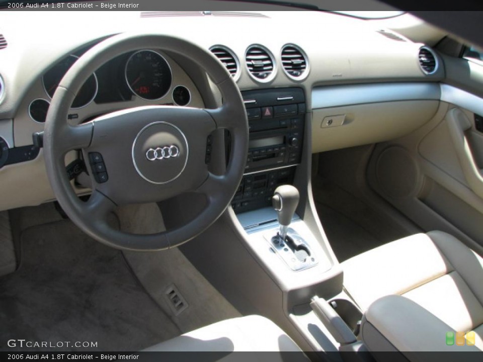 Beige Interior Prime Interior for the 2006 Audi A4 1.8T Cabriolet #39768330