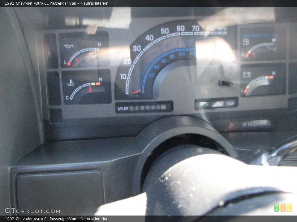 Neutral Interior Gauges for the 1992 Chevrolet Astro CL Passenger Van #39770066