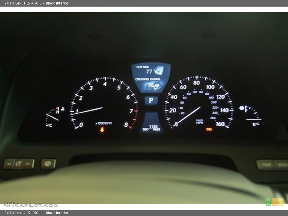 Black Interior Gauges for the 2010 Lexus LS 460 L #39770586