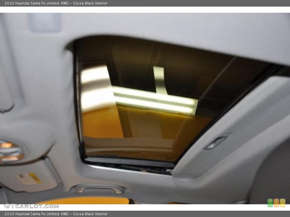 Cocoa Black Interior Sunroof for the 2010 Hyundai Santa Fe Limited 4WD #39774342