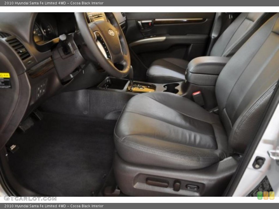 Cocoa Black Interior Photo for the 2010 Hyundai Santa Fe Limited 4WD #39774370