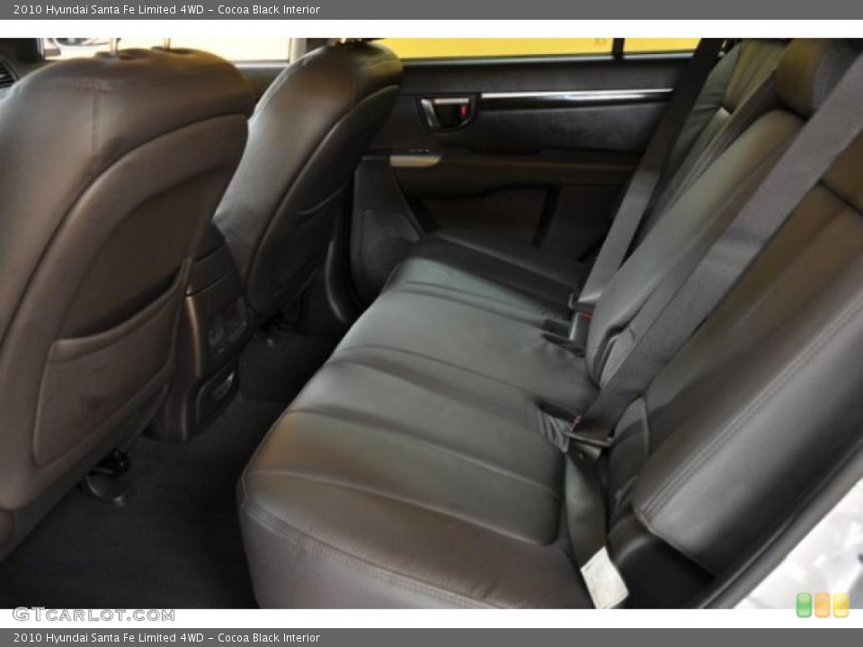 Cocoa Black Interior Photo for the 2010 Hyundai Santa Fe Limited 4WD #39774386