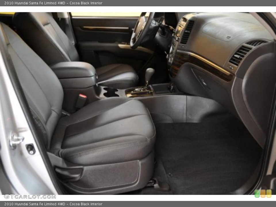Cocoa Black Interior Photo for the 2010 Hyundai Santa Fe Limited 4WD #39774422