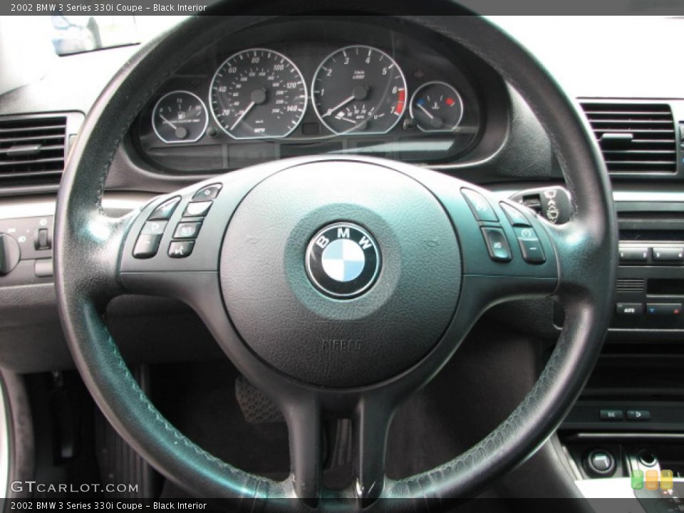 Black Interior Steering Wheel for the 2002 BMW 3 Series 330i Coupe #39774946