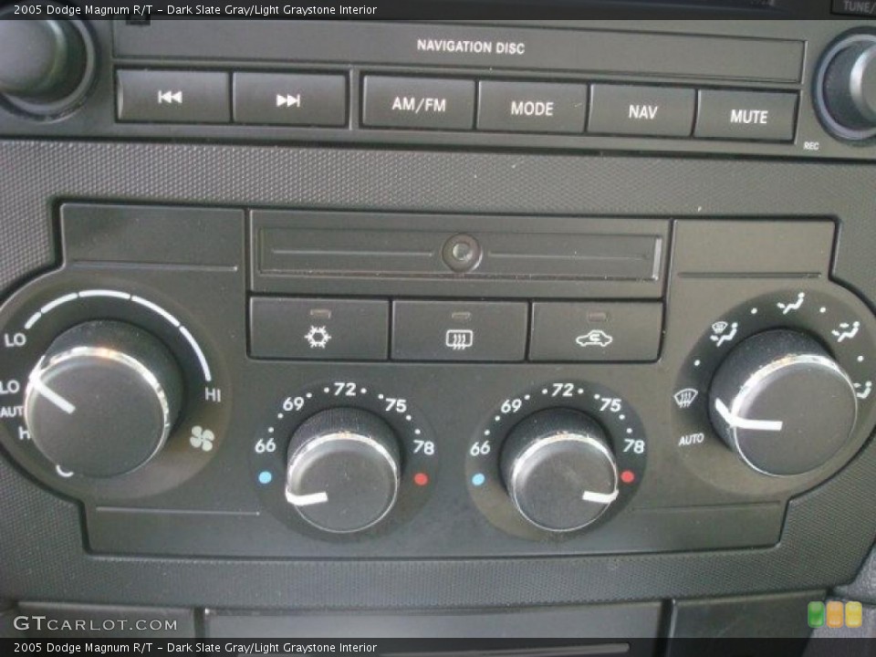 Dark Slate Gray/Light Graystone Interior Controls for the 2005 Dodge Magnum R/T #39776556