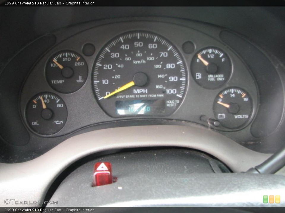 Graphite Interior Gauges for the 1999 Chevrolet S10 Regular Cab #39779396