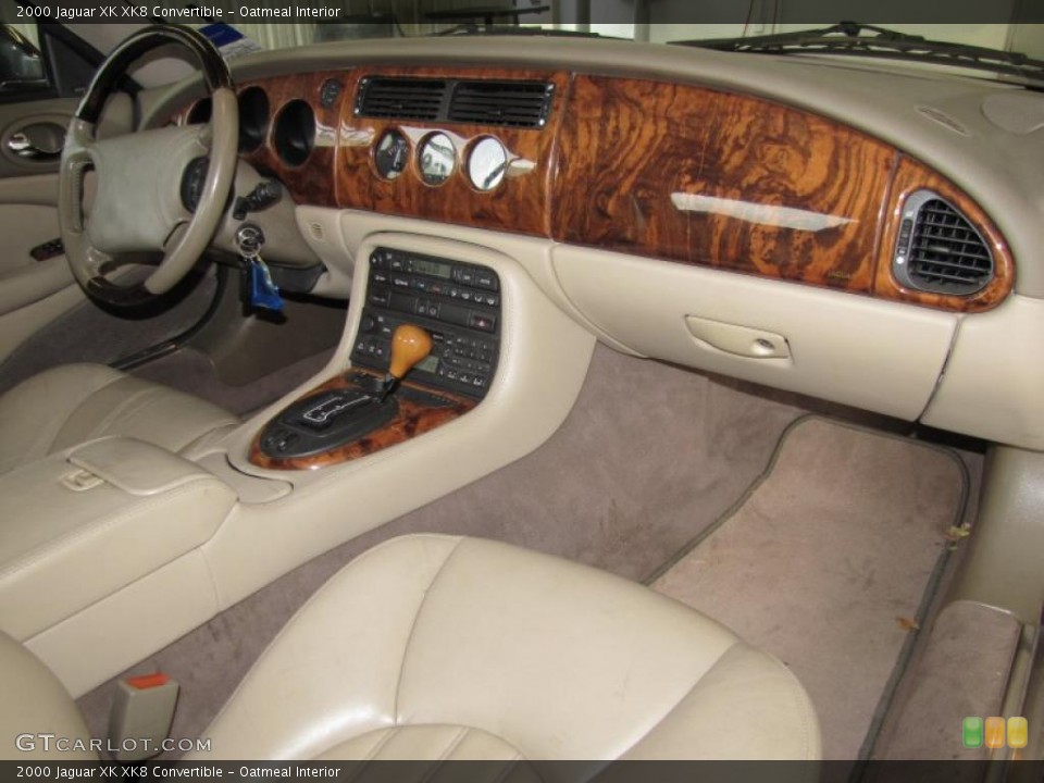 Oatmeal Interior Dashboard for the 2000 Jaguar XK XK8 Convertible #39779432