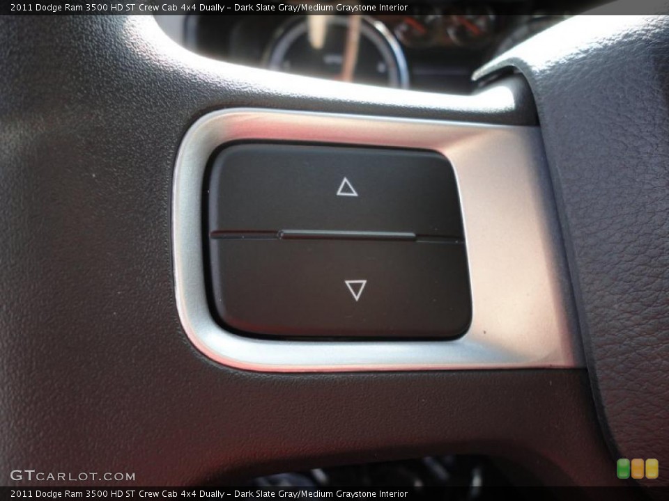 Dark Slate Gray/Medium Graystone Interior Controls for the 2011 Dodge Ram 3500 HD ST Crew Cab 4x4 Dually #39780404