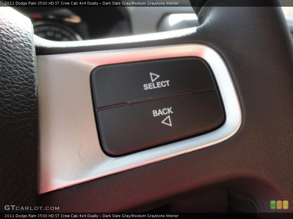 Dark Slate Gray/Medium Graystone Interior Controls for the 2011 Dodge Ram 3500 HD ST Crew Cab 4x4 Dually #39780420