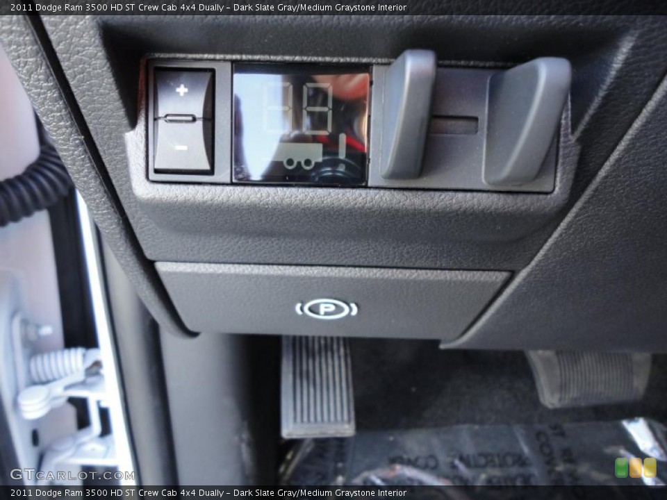 Dark Slate Gray/Medium Graystone Interior Controls for the 2011 Dodge Ram 3500 HD ST Crew Cab 4x4 Dually #39780492