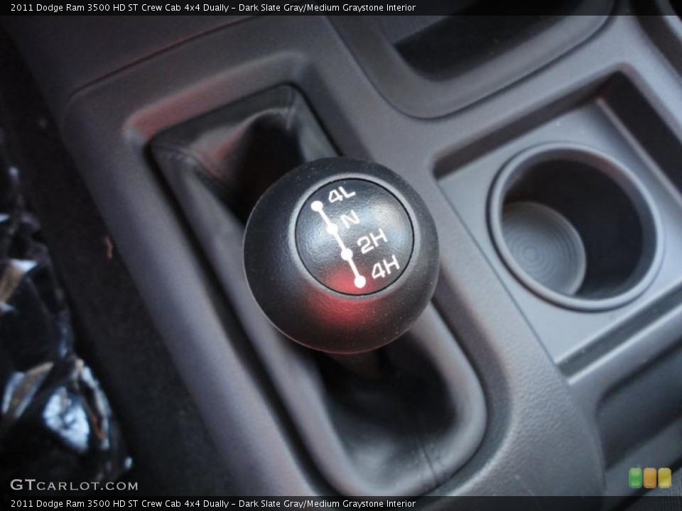 Dark Slate Gray/Medium Graystone Interior Controls for the 2011 Dodge Ram 3500 HD ST Crew Cab 4x4 Dually #39780568