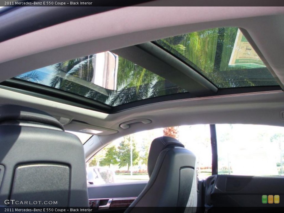 Black Interior Sunroof for the 2011 Mercedes-Benz E 550 Coupe #39782142